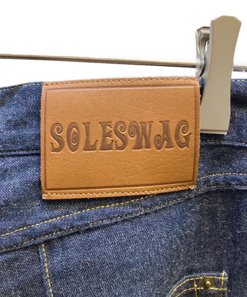 SOLESWAG（ソールスワッグ）SOLESWAG (ソールスワッグ) SOLESWAG ORIGIANL RIGID DENIM INDIGO 14.0oz ネイビー サイズ:Lの古着・服飾アイテム