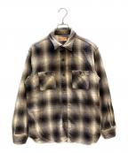 SUGAR CANEシュガーケーン）の古着「TWILL CHECK WORK SHIRT」｜ブラウン