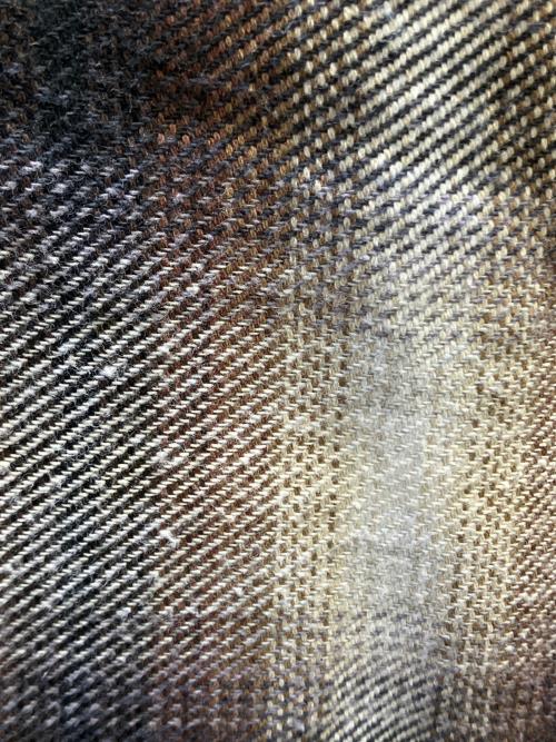 SUGAR CANE（シュガーケーン）SUGAR CANE (シュガーケーン) TWILL CHECK WORK SHIRT ブラウン サイズ:Lの古着・服飾アイテム