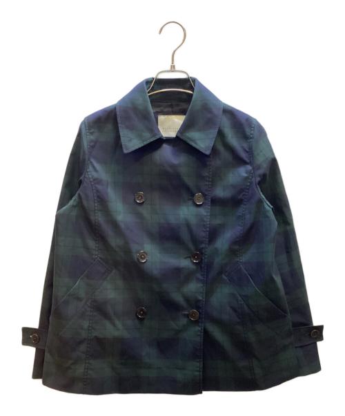 MACKINTOSH PHILOSOPHY（マッキントッシュ フィロソフィー）MACKINTOSH PHILOSOPHY (マッキントッシュ フィロソフィー) ショートトレンチコート グリーン サイズ:36の古着・服飾アイテム