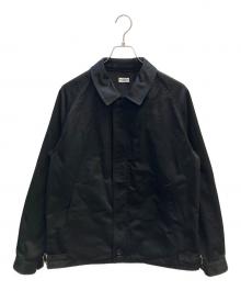 FOUNDOUR（ファウンダ）の古着「T/C TWILL ZIP UP BLOUSON」｜ブラック