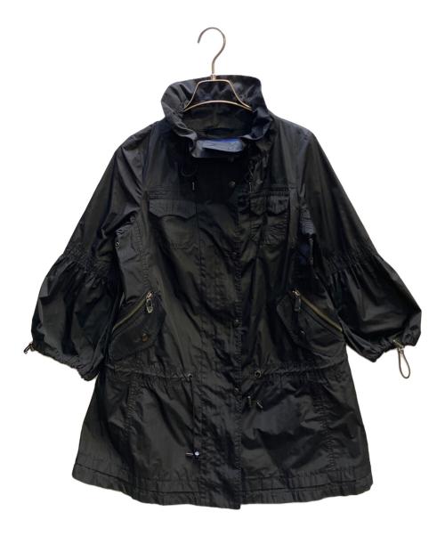 BURBERRY BLUE LABEL（バーバリー ブルー レーベル）BURBERRY BLUE LABEL (バーバリー ブルー レーベル) ナイロンコート ブラック サイズ:36の古着・服飾アイテム
