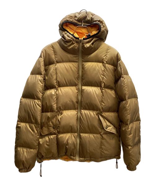 Eddie Bauer（エディーバウアー）Eddie Bauer (エディーバウアー) リバーシブルダウンジャケット ベージュ×イエロー サイズ:Mの古着・服飾アイテム