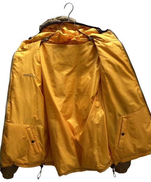 Eddie Bauer（エディーバウアー）Eddie Bauer (エディーバウアー) リバーシブルダウンジャケット ベージュ×イエロー サイズ:Mの古着・服飾アイテム