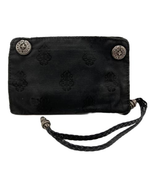 CHROME HEARTS（クロムハーツ）CHROME HEARTS (クロムハーツ) 2zip　ナイロンウォレット ブラックの古着・服飾アイテム