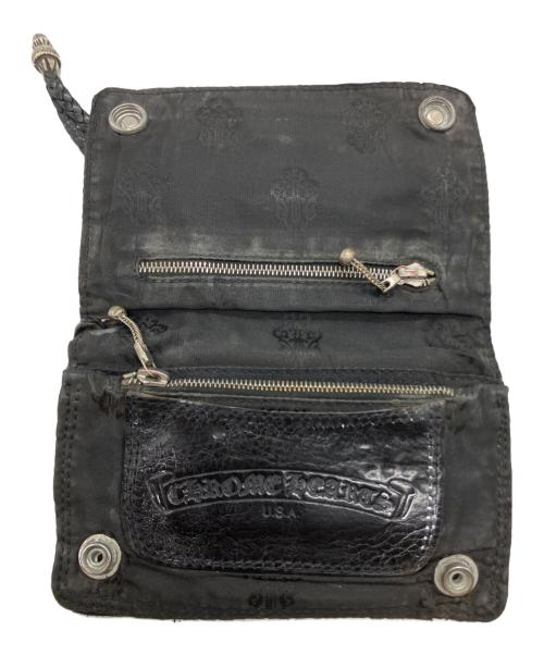 CHROME HEARTS（クロムハーツ）CHROME HEARTS (クロムハーツ) 2zip　ナイロンウォレット ブラックの古着・服飾アイテム