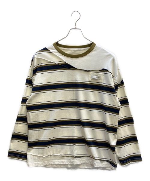 FenG CHen WANG（フェンチェンワン）FenG CHen WANG (フェンチェンワン) 2 IN 1 PATCHED TEE ホワイト サイズ:Ｍの古着・服飾アイテム