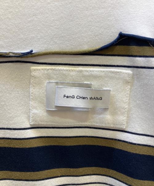 FenG CHen WANG（フェンチェンワン）FenG CHen WANG (フェンチェンワン) 2 IN 1 PATCHED TEE ホワイト サイズ:Ｍの古着・服飾アイテム