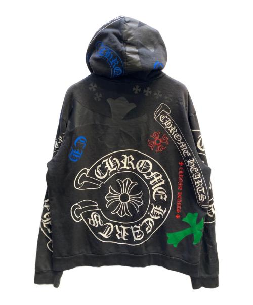 CHROME HEARTS（クロムハーツ）CHROME HEARTS (クロムハーツ) ステンシルフーディー ブラック サイズ:Lの古着・服飾アイテム