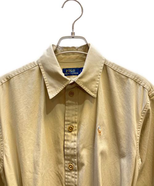 POLO RALPH LAUREN（ポロ・ラルフローレン）POLO RALPH LAUREN (ポロ・ラルフローレン) シャツワンピース ベージュ サイズ:2の古着・服飾アイテム