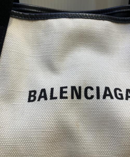 BALENCIAGA（バレンシアガ）BALENCIAGA (バレンシアガ) トートバッグ ブラック×ベージュの古着・服飾アイテム