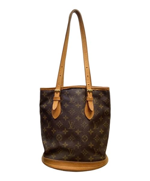 LOUIS VUITTON（ルイ ヴィトン）LOUIS VUITTON (ルイ ヴィトン) モノグラム バケットPM ブラウンの古着・服飾アイテム