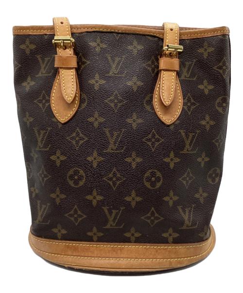 LOUIS VUITTON（ルイ ヴィトン）LOUIS VUITTON (ルイ ヴィトン) モノグラム バケットPM ブラウンの古着・服飾アイテム
