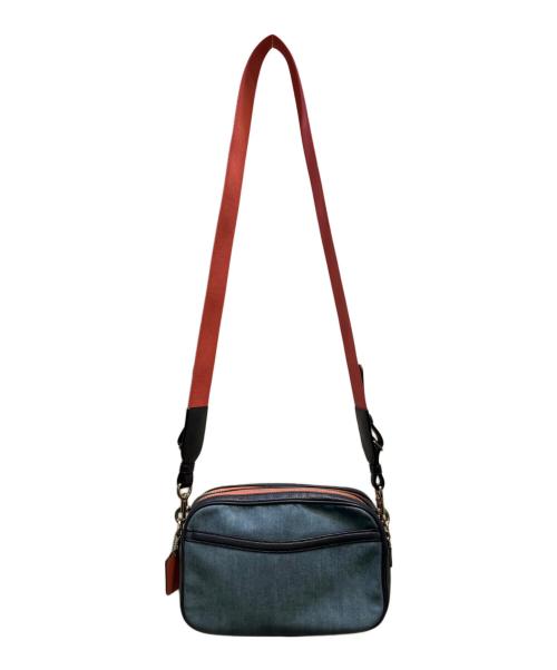 COACH（コーチ）COACH (コーチ) ジェス クロスボディ（Jes Crossbody） デニム キャンバス ピンク×ブルーの古着・服飾アイテム