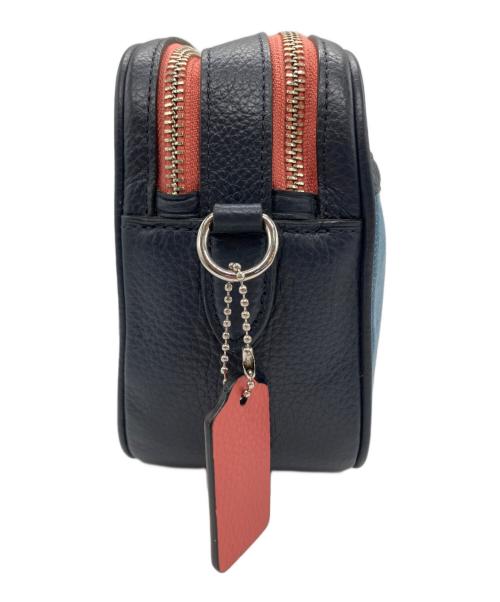 COACH（コーチ）COACH (コーチ) ジェス クロスボディ（Jes Crossbody） デニム キャンバス ピンク×ブルーの古着・服飾アイテム