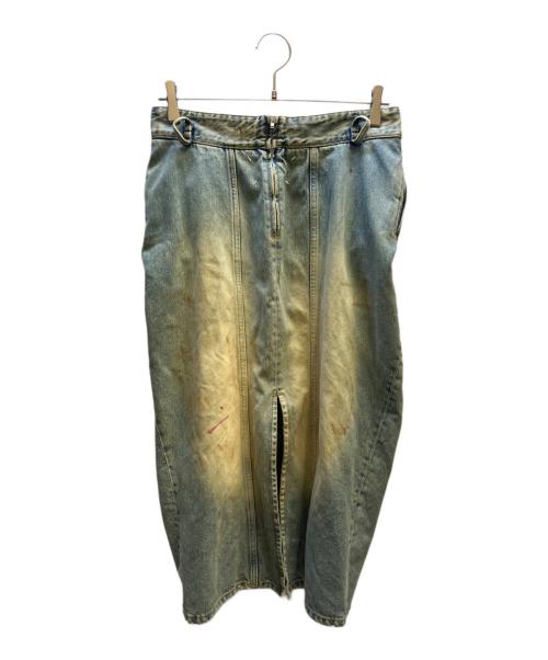 Maison Margiela（メゾンマルジェラ）Maison Margiela (メゾンマルジェラ) 変形デニムスカート インディゴ サイズ:36の古着・服飾アイテム