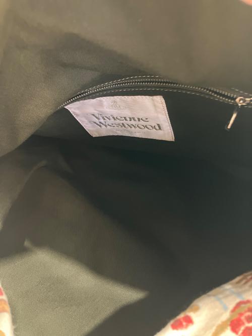 Vivienne Westwood accessories（ヴィヴィアン ウエストウッド アクセサリー）Vivienne Westwood accessories (ヴィヴィアン ウエストウッド アクセサリー) ハンドバッグ アイボリー×カーキの古着・服飾アイテム