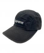 SUPREMEシュプリーム）の古着「washed chino twill camp cap」｜ブラック