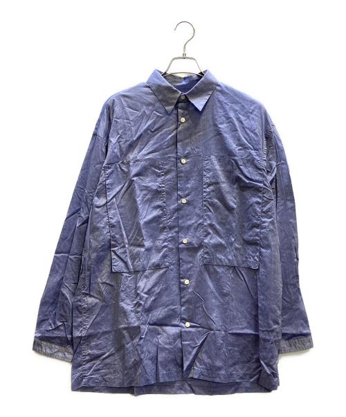 E.TAUTZ（イートーツ）E.TAUTZ (イートーツ) 長袖シャツ ブルー サイズ:Ｍの古着・服飾アイテム