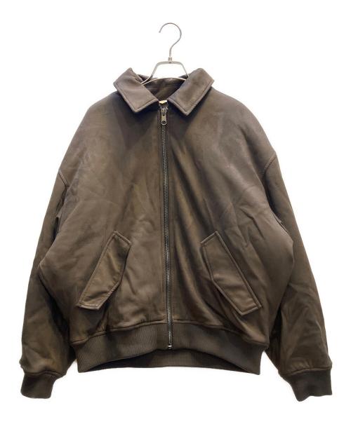 ZARA（ザラ）ZARA (ザラ) フェイクスエード パフジャケット ブラウン サイズ:Lの古着・服飾アイテム