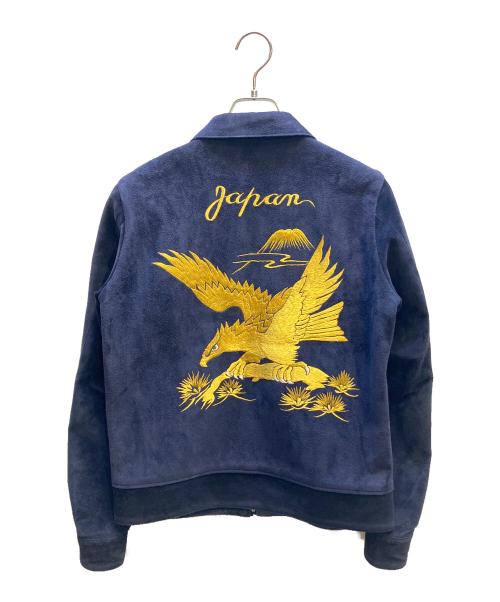 FINECREEK&CO（ファインクリークアンドコー）FINECREEK&CO (ファインクリークアンドコー) レザースカジャケット/Leather SUKA Jacket “Norfolk” ネイビー サイズ:Sの古着・服飾アイテム