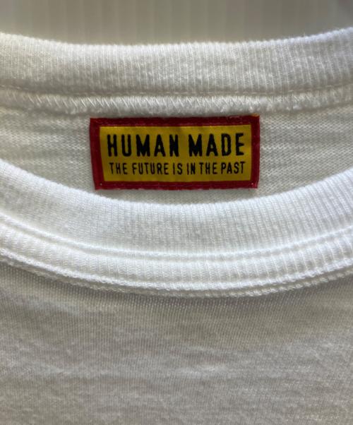 HUMAN MADE（ヒューマンメイド）HUMAN MADE (ヒューマンメイド) 半袖カットソー ホワイト サイズ:Sの古着・服飾アイテム