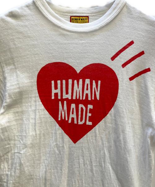 HUMAN MADE（ヒューマンメイド）HUMAN MADE (ヒューマンメイド) 半袖カットソー ホワイト サイズ:Sの古着・服飾アイテム