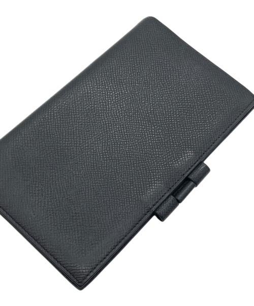 HERMES（エルメス）HERMES (エルメス) アジェンダヴィジョンⅡ　手帳カバー ブラックの古着・服飾アイテム