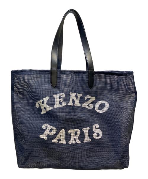 KENZO（ケンゾー）KENZO (ケンゾー) VERDY MARKET メッシュトートバッグ ネイビーの古着・服飾アイテム