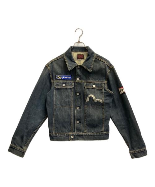 EVISU（エヴィス）EVISU (エヴィス) デニムジャケット インディゴ サイズ:Ｍの古着・服飾アイテム