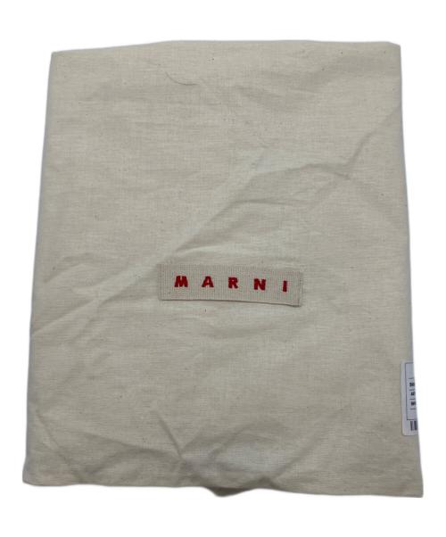 MARNI（マルニ）MARNI (マルニ) フラワーカフェ ストライプ トートバッグ ブルーの古着・服飾アイテム