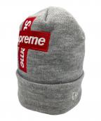 SUPREMEシュプリーム）の古着「Supreme New Era Cross Box Logo Beanie」｜グレー