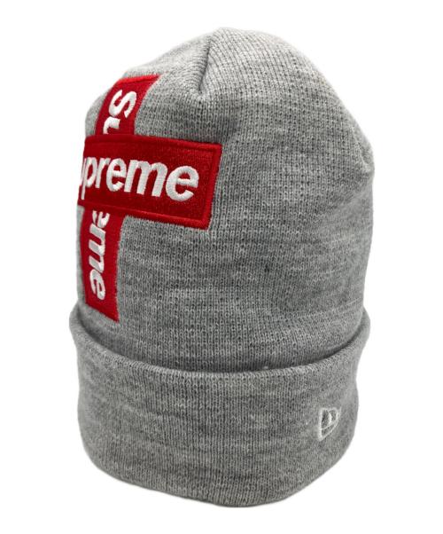 SUPREME（シュプリーム）SUPREME (シュプリーム) Supreme New Era Cross Box Logo Beanie  グレーの古着・服飾アイテム