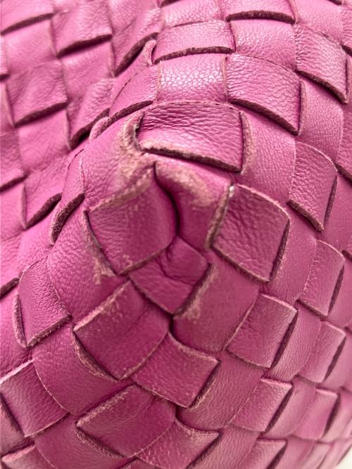 BOTTEGA VENETA（ボッテガベネタ）BOTTEGA VENETA (ボッテガベネタ) イントレチャート　トートバッグ ショッキングピンクの古着・服飾アイテム