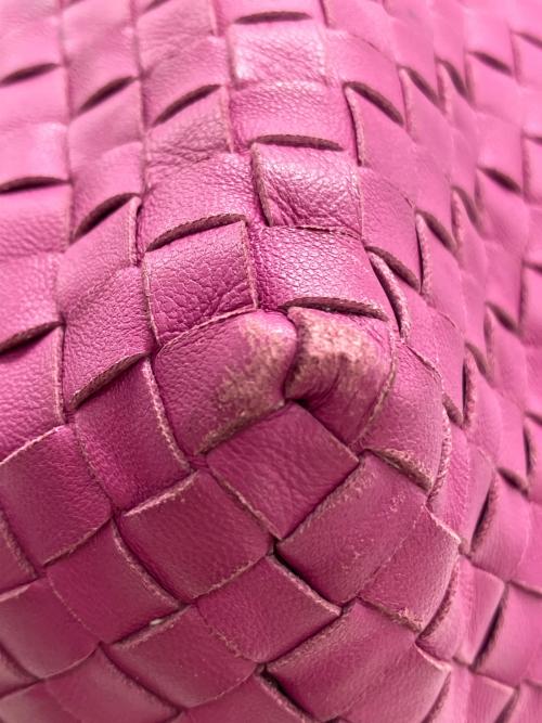 BOTTEGA VENETA（ボッテガベネタ）BOTTEGA VENETA (ボッテガベネタ) イントレチャート　トートバッグ ショッキングピンクの古着・服飾アイテム