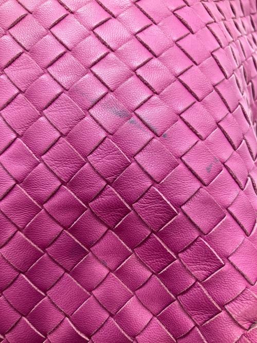 BOTTEGA VENETA（ボッテガベネタ）BOTTEGA VENETA (ボッテガベネタ) イントレチャート　トートバッグ ショッキングピンクの古着・服飾アイテム