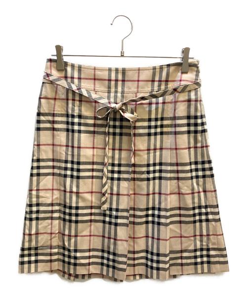 BURBERRY LONDON（バーバリーロンドン）BURBERRY LONDON (バーバリーロンドン) プリーツスカート ベージュ サイズ:40の古着・服飾アイテム