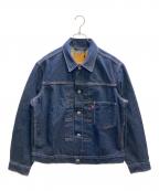 LEVI'S PReMIUMリーバイス プレミアム）の古着「TYPE I トラッカージャケット セルビッジ」｜ネイビー
