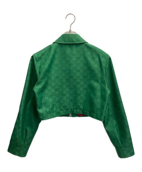 GUCCI（グッチ）GUCCI (グッチ) adidas (アディダス) ジャガードトラックジャケット グリーン サイズ:42の古着・服飾アイテム