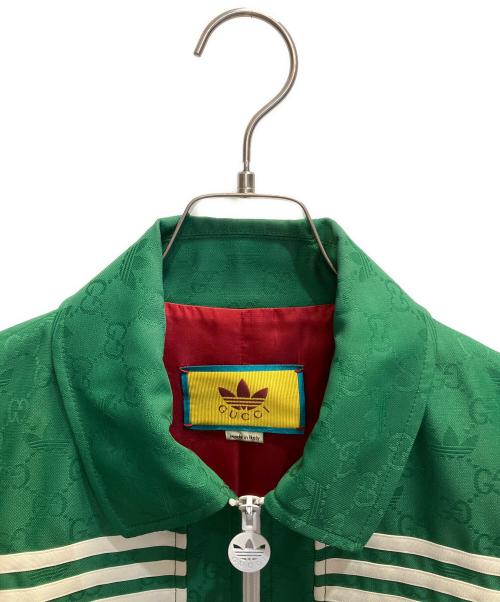 GUCCI（グッチ）GUCCI (グッチ) adidas (アディダス) ジャガードトラックジャケット グリーン サイズ:42の古着・服飾アイテム