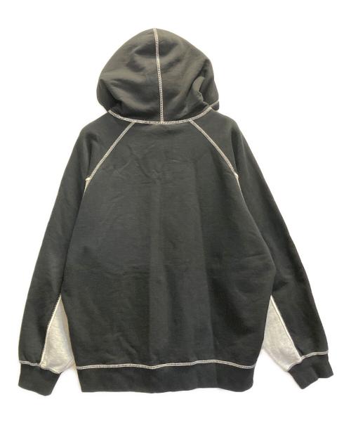 SUPREME（シュプリーム）SUPREME (シュプリーム) Paneled script Hooded Sweatshirt ブラック サイズ:Lの古着・服飾アイテム