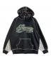 SUPREME（シュプリーム）の古着「Paneled script Hooded Sweatshirt」｜ブラック