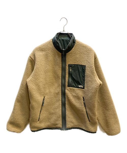 THE NORTH FACE（ザ ノース フェイス）THE NORTH FACE (ザ ノース フェイス) リバーシブルエクストリームパイルフリースジャケット グリーン×ベージュ サイズ:Sの古着・服飾アイテム