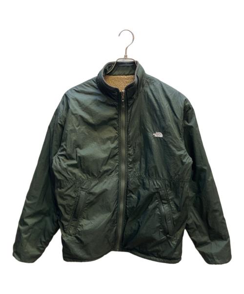 THE NORTH FACE（ザ ノース フェイス）THE NORTH FACE (ザ ノース フェイス) リバーシブルエクストリームパイルフリースジャケット グリーン×ベージュ サイズ:Sの古着・服飾アイテム