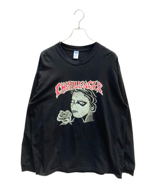 CHALLENGER（チャレンジャー）CHALLENGER (チャレンジャー) 長袖カットソー ブラック サイズ:XLの古着・服飾アイテム