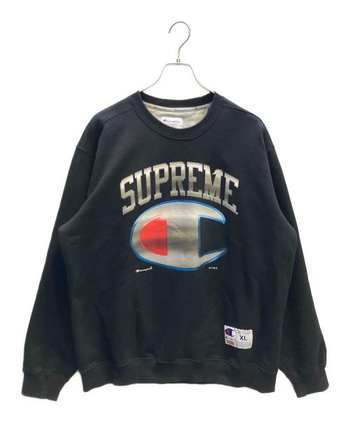 Champion（チャンピオン）Champion (チャンピオン) SUPREME (シュプリーム) スウェット ブラック サイズ:XLの古着・服飾アイテム