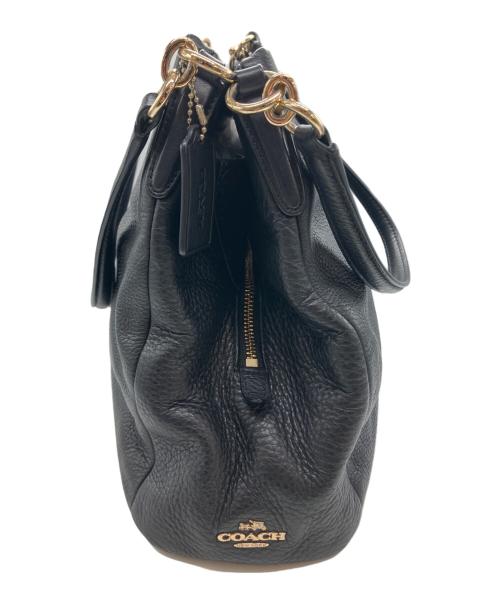 COACH（コーチ）COACH (コーチ) ラグジュアリー ペブルド レザー フィービー ショルダーバッグ ブラックの古着・服飾アイテム
