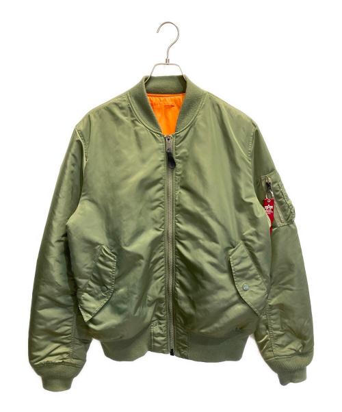 ALPHA（アルファ）ALPHA (アルファ) MA-1ジャケット オリーブ サイズ:XLの古着・服飾アイテム