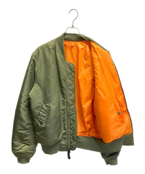 ALPHA（アルファ）ALPHA (アルファ) MA-1ジャケット オリーブ サイズ:XLの古着・服飾アイテム