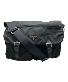 PRADA（プラダ）の古着「メッセンジャーバッグ」｜ブラック